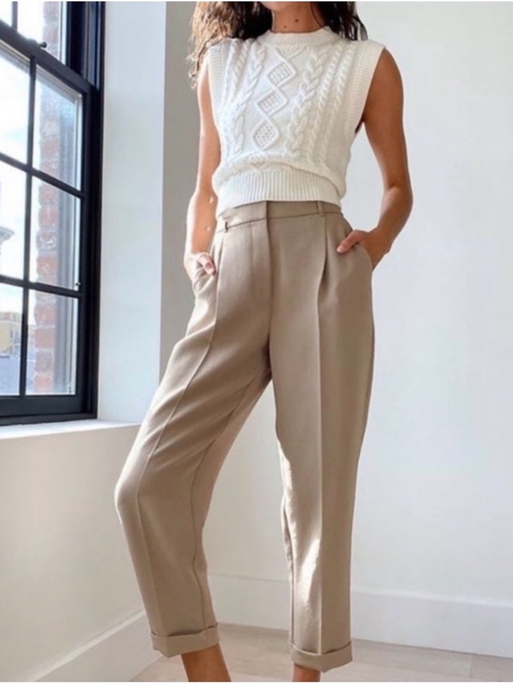 like new Wilfred Dashwood tan taupe neutral 0 ankle